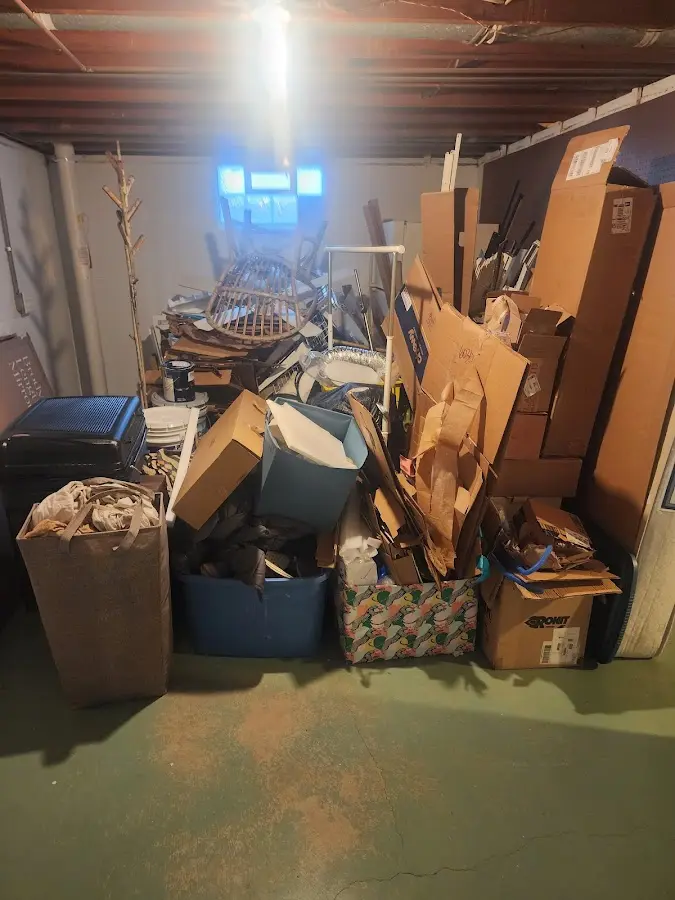 Roll-off dumpster container at job site for 20 Yard Dumpster Rental in Montebello